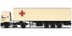 Volvo F Glob. Container-Sattelzug Rotes Kreuz