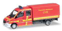Mercedes Benz Sprinter DoKa mit Plane Feuerwehr Mainhausen